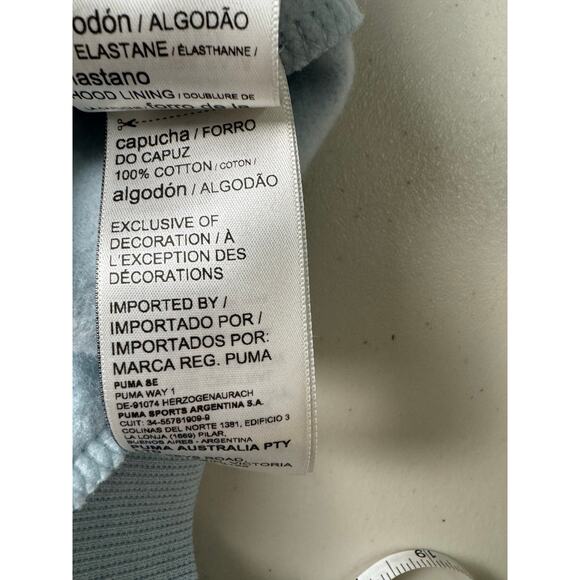 Puma Women's Essential+ Logo Fleece Hoodie NWT FROSTED DEW SIZE S - Picture 7 of 9